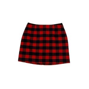 Old Navy Buffalo Plaid Mini Skirt Womens 2 Red Black Buffalo Check Casual A Line